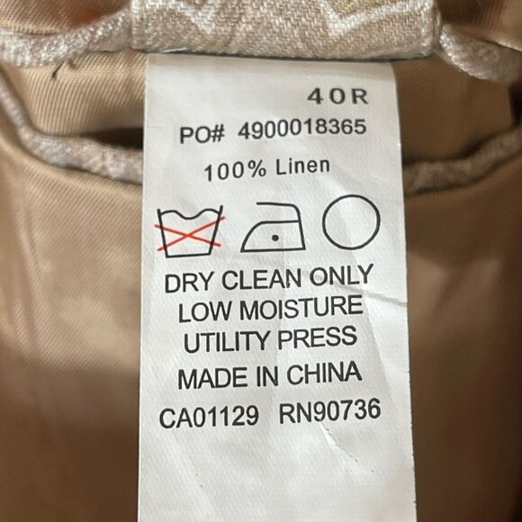 TALLIA Beige Linen Blazer - Picture 7 of 7